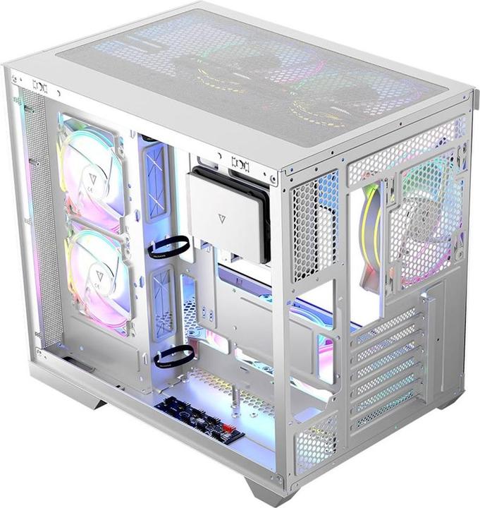 Actual product image Modecom Obudowa Volcano Panorama Apex ARGB 7F biała (AT-PANORAMA-7F-ARGB-20-000000-0002) (mATX, ITX, ATX)