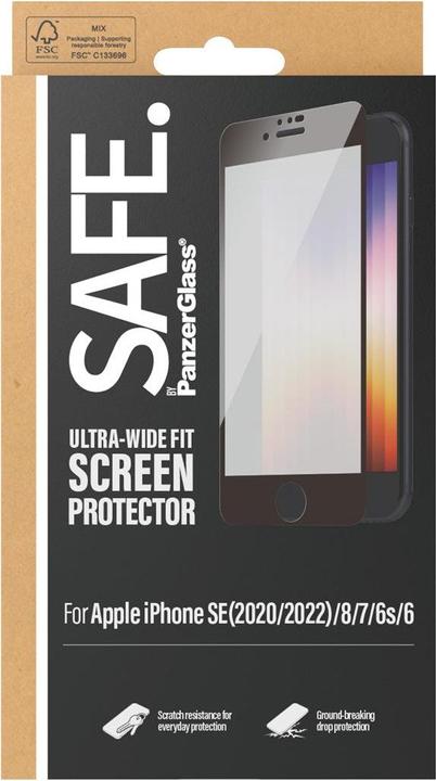 Image du produit Safe. Protection d'écran Case Friendly iPhone 6/6s/7/8/SE (2020/2022) (1 pièce(s), Apple iPhone 6s, Apple iPhone 7, Apple iPhone 6, Apple iPhone 8, Apple iPhone SE (3ème génération), Apple iPhone SE (2ème génération))
