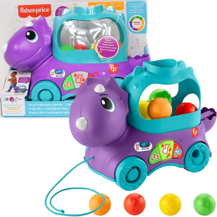 Actual product image Mattel Fisher Price ss dino bouncy balls hnr51