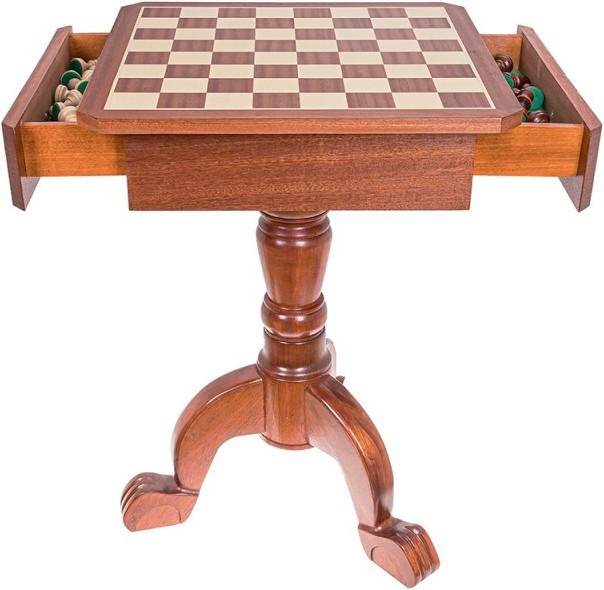 Produktbild Holzecke Schachtisch mit Figuren