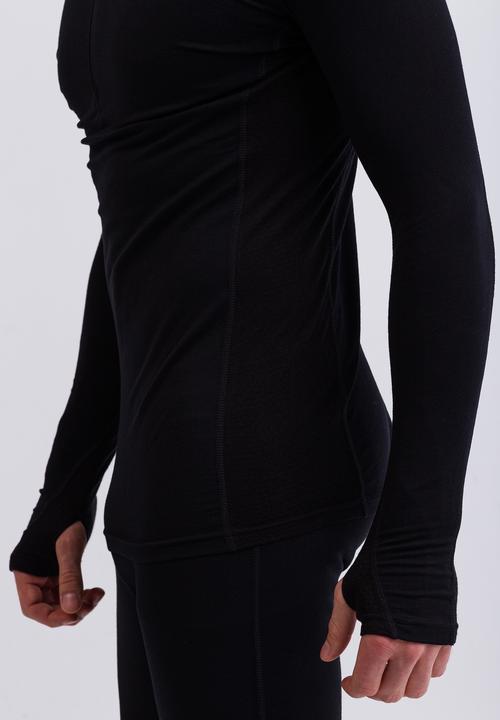 Image du produit Cash-Mere High Performance Kaschmir Sportwäsche Langarm-Shirt mit Stehkragen und Half-Zip (XXL)