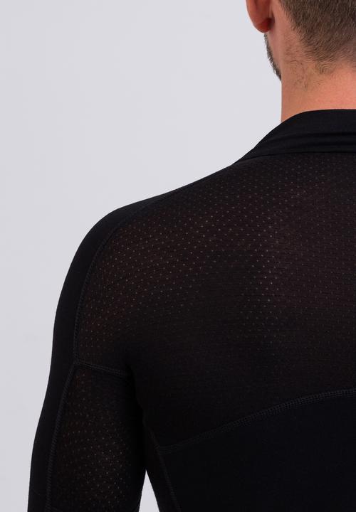 Image du produit Cash-Mere High Performance Kaschmir Sportwäsche Langarm-Shirt mit Stehkragen und Half-Zip (XXL)
