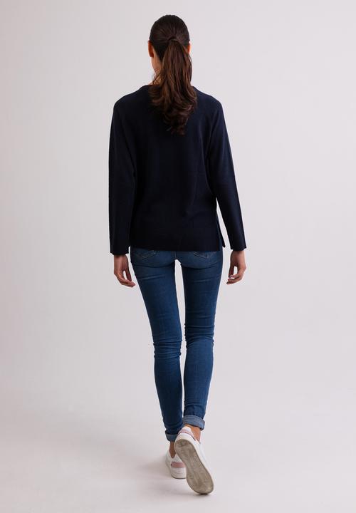 Immagine prodotto Cash-Mere Kaschmir Rundhals Pullover mit Seitenschlitzen (L)