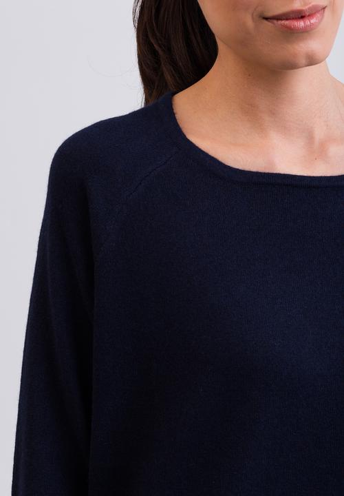 Immagine prodotto Cash-Mere Kaschmir Rundhals Pullover mit Seitenschlitzen (L)