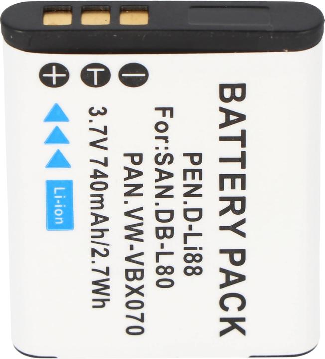 Produktbild Sanyo Akku DB-L80, DMX-CG10, VPC-CG10, VPC-X1200 (Kamera Akku)