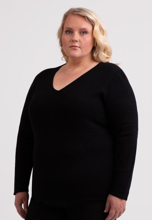 Cash-Mere Kaschmir V-Ausschnitt Pullover (3XL)
