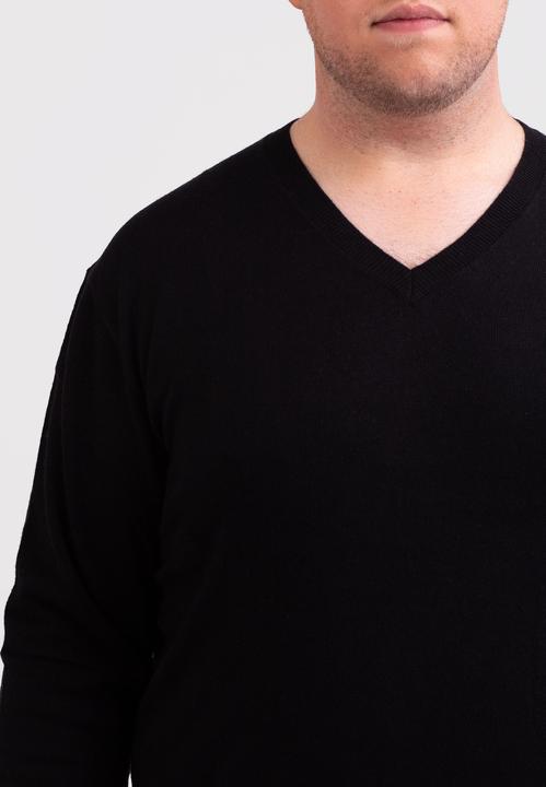 Actual product image Cash-Mere Kaschmir V-Ausschnitt Pullover (4XL)
