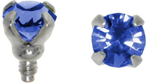 Bijouteria Dermal-Anchor Aufsatz (Kristall, Chirurgenstahl 316L)