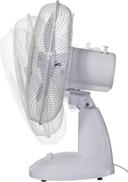 Image du produit Sygonix Tischventilator 40 W (Ø x H) 237 mm x 460 mm Weiss (49.30 dB)