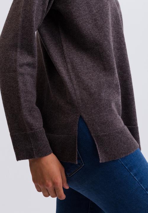 Produktbild Cash-Mere Kaschmir V-Ausschnitt Pullover mit Seitenschlitzen (S)