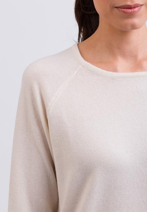 Immagine prodotto Cash-Mere Kaschmir Rundhals Pullover mit Seitenschlitzen (XS)