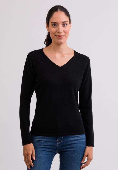 Cash-Mere Kaschmir V-Ausschnitt Pullover