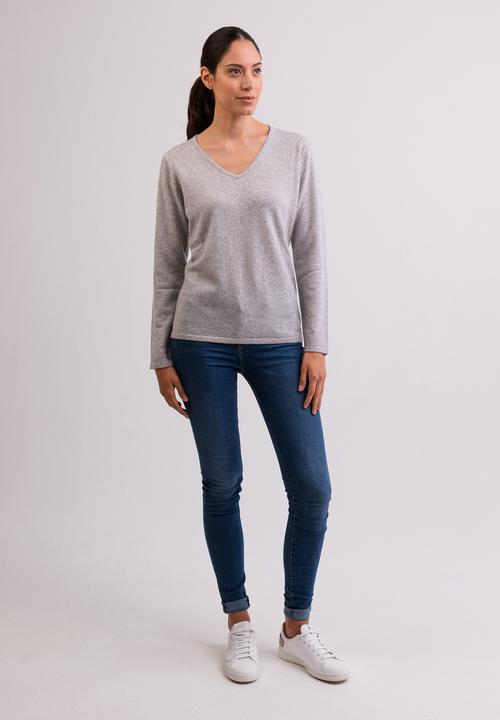 Actual product image Cash-Mere Kaschmir V-Ausschnitt Pullover (XS)