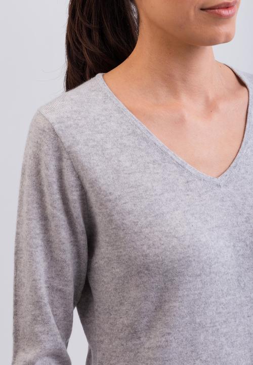 Actual product image Cash-Mere Kaschmir V-Ausschnitt Pullover (XS)