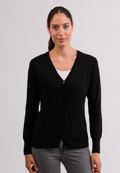 Cash-Mere Kaschmir Cardigan V-Ausschnitt