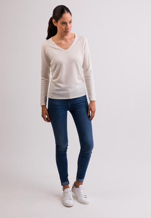 Actual product image Cash-Mere Kaschmir V-Ausschnitt Pullover (L)