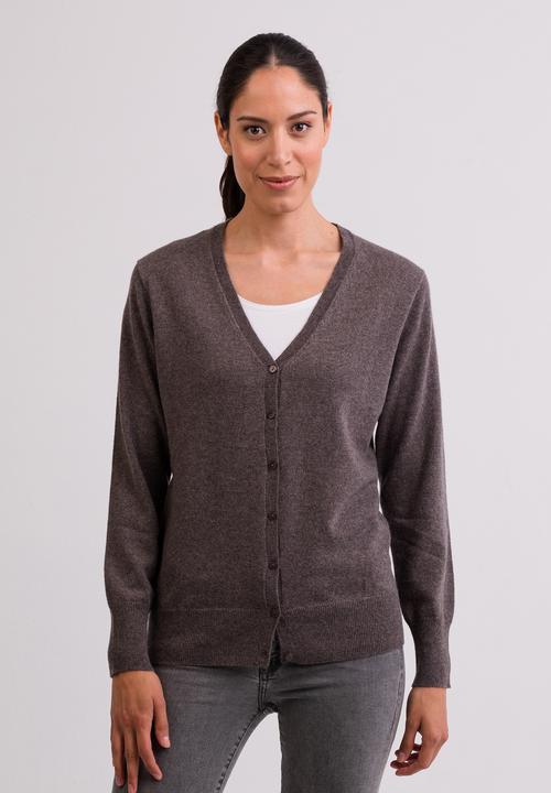 Cash-Mere Kaschmir Cardigan V-Ausschnitt