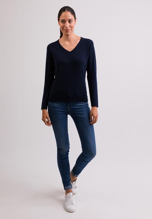 Actual product image Cash-Mere Kaschmir V-Ausschnitt Pullover (M)