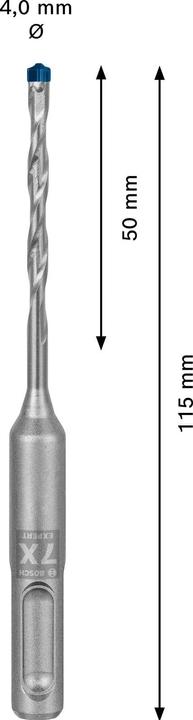 Produktbild Bosch Professional Zubehör EXPERT SDS plus-7X Hammerbohrer, 4 x 50 x 115 mm (4 Millimeter)