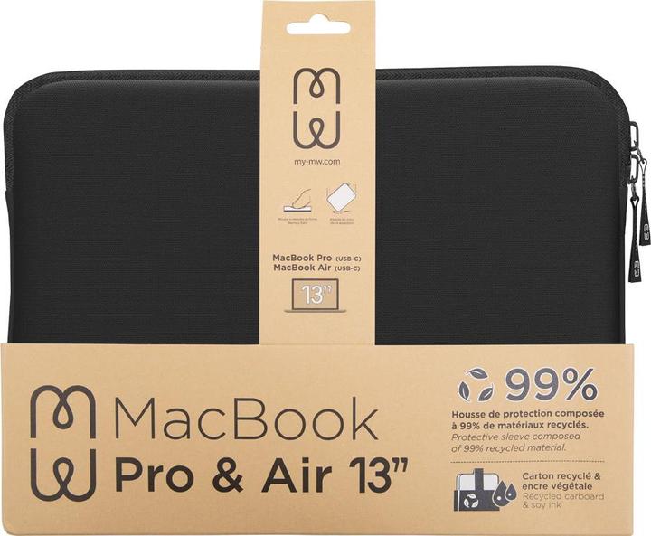 Image du produit MW Cover Mbp/Air 13 Basics Life Blk/Wh (13", Apple)