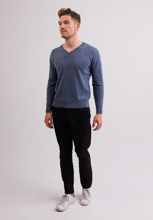 Actual product image Cash-Mere Kaschmir V-Ausschnitt Pullover (L)