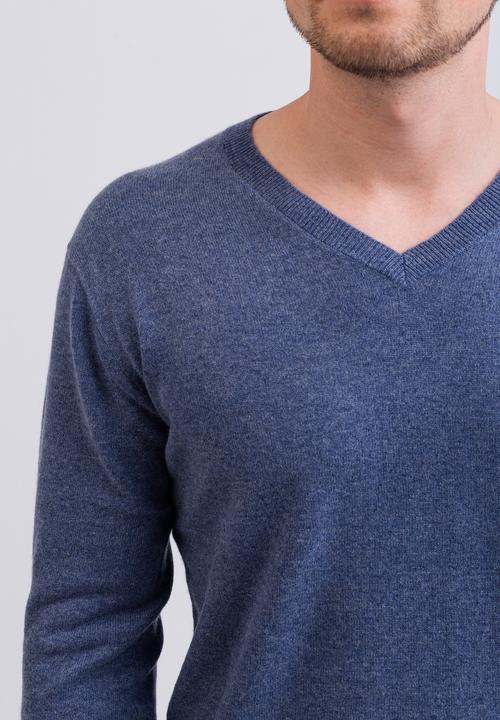 Actual product image Cash-Mere Kaschmir V-Ausschnitt Pullover (L)