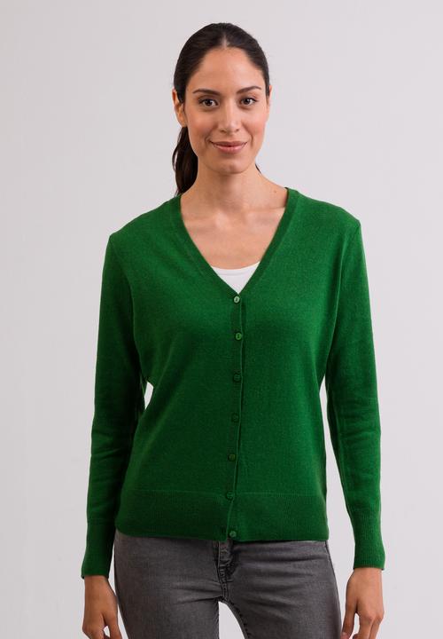 Cash-Mere Kaschmir Cardigan V-Ausschnitt