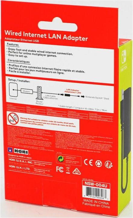 Produktbild HORI Nintendo Switch Lan Adapter (Switch)