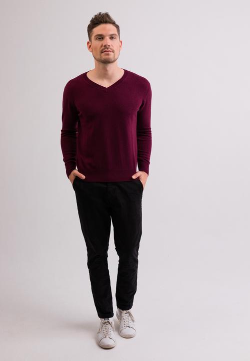 Actual product image Cash-Mere Kaschmir V-Ausschnitt Pullover (XL)