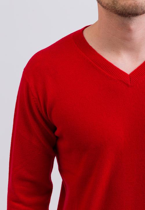 Actual product image Cash-Mere Kaschmir V-Ausschnitt Pullover (XL)
