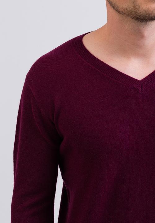 Actual product image Cash-Mere Kaschmir V-Ausschnitt Pullover (XL)