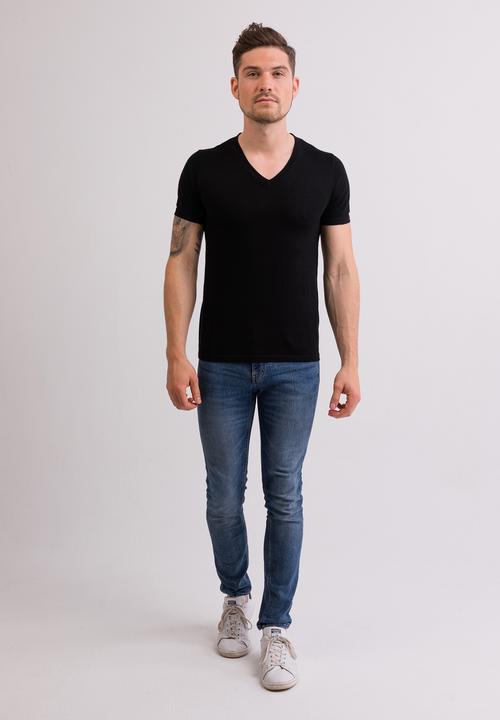 Actual product image Cash-Mere Kaschmir T-Shirt mit V-Ausschnitt (XXL)