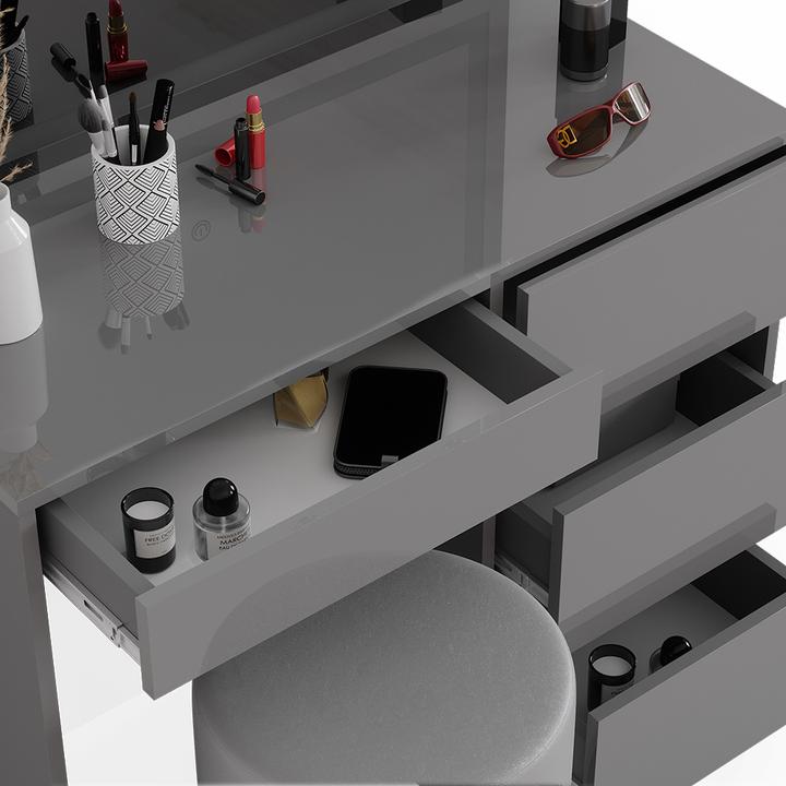 Produktbild Vicco Sherry mit Hocker und Beleuchtung (90 x 75 x 40 cm)