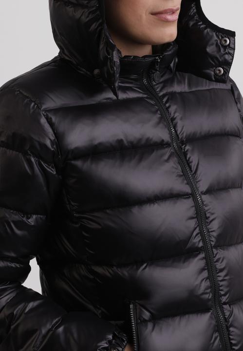 Immagine prodotto Cash-Mere Daunenjacke mit Kapuze und Kaschmirfutter in glänzender Optik (XS)