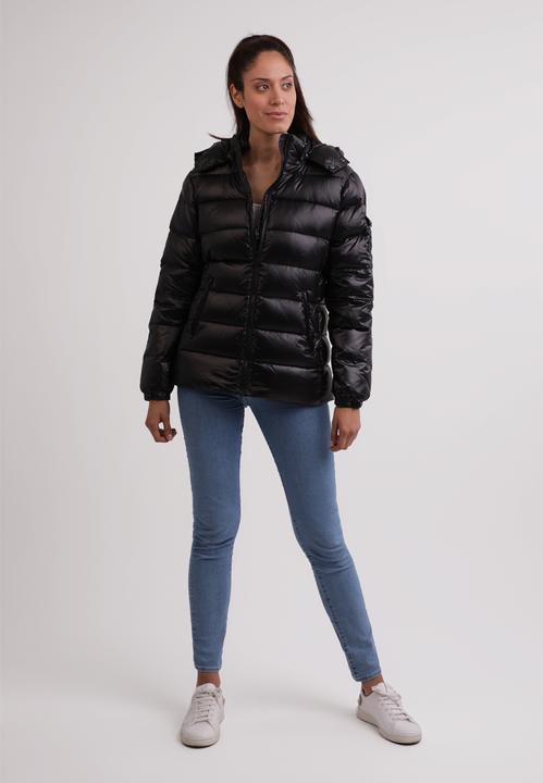 Immagine prodotto Cash-Mere Daunenjacke mit Kapuze und Kaschmirfutter in glänzender Optik (XS)