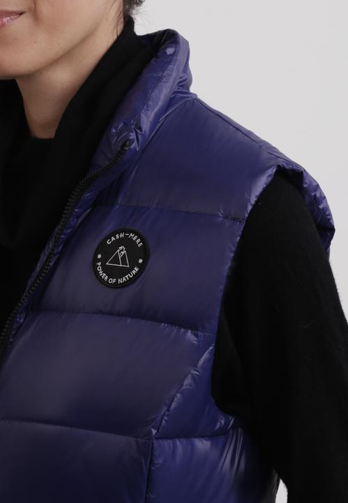 Actual product image Cash-Mere Daunengilet mit Kaschmirfutter in glänzender Optik (L)