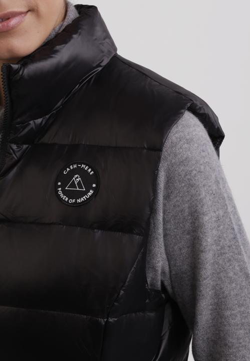 Actual product image Cash-Mere Daunengilet mit Kaschmirfutter in glänzender Optik (XS)