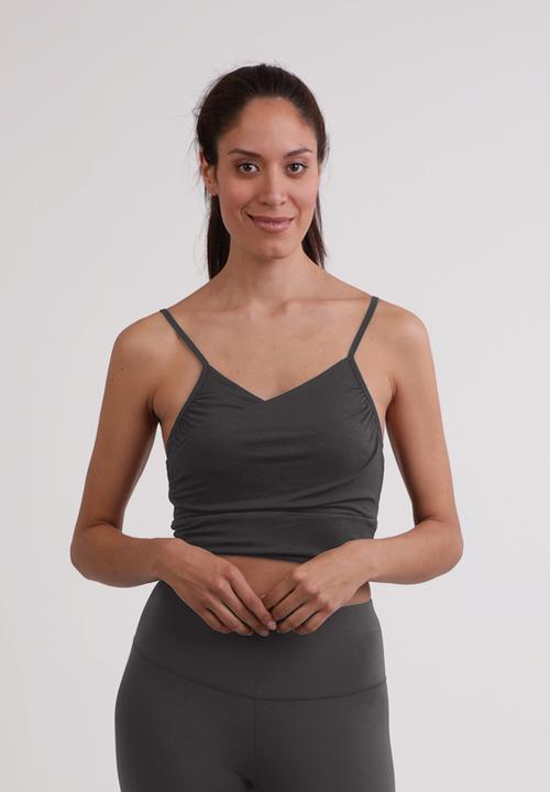 Actual product image Cash-Mere Yoga Top mit gekreuztem Rücken in Bambus (XL)