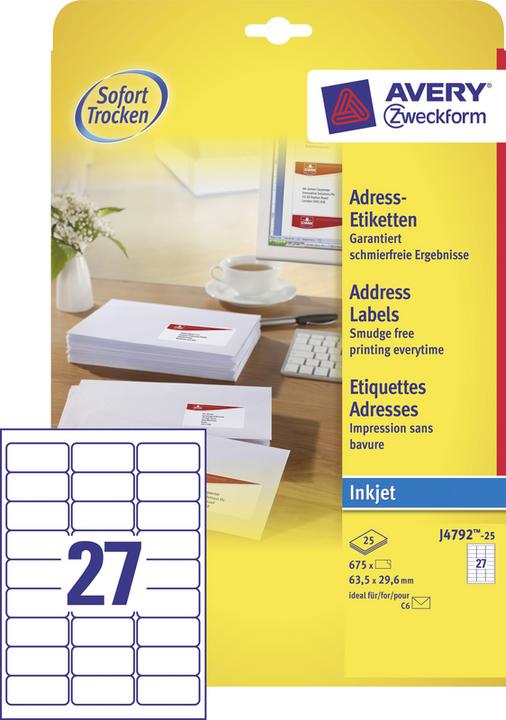 Produktbild Avery Adress-Etiketten