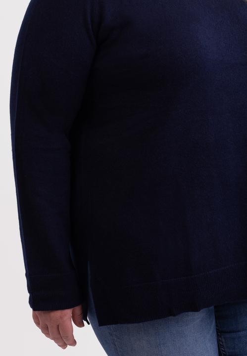 Produktbild Cash-Mere Kaschmir V-Ausschnitt Pullover mit Seitenschlitzen (3XL)