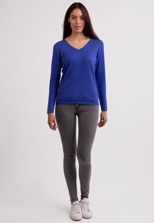 Actual product image Cash-Mere Seide Kaschmir V-Ausschnitt Pullover (XS)