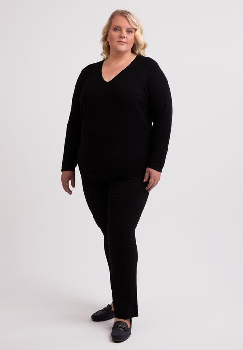Immagine prodotto Cash-Mere Seide Kaschmir V-Ausschnitt Pullover (4XL)