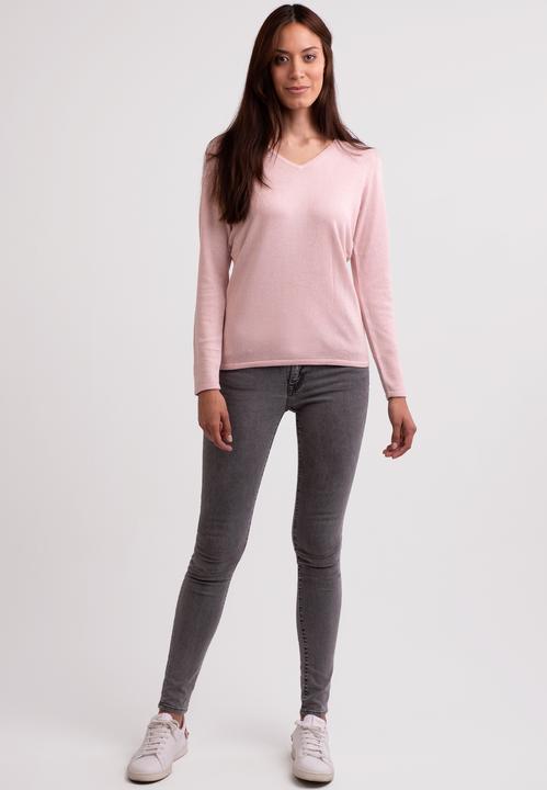 Actual product image Cash-Mere Seide Kaschmir V-Ausschnitt Pullover (XXL)