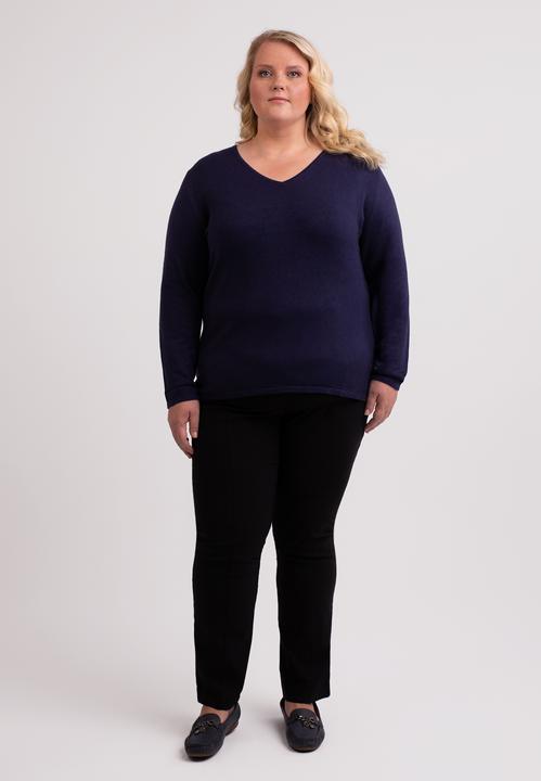 Actual product image Cash-Mere Seide Kaschmir V-Ausschnitt Pullover (3XL)