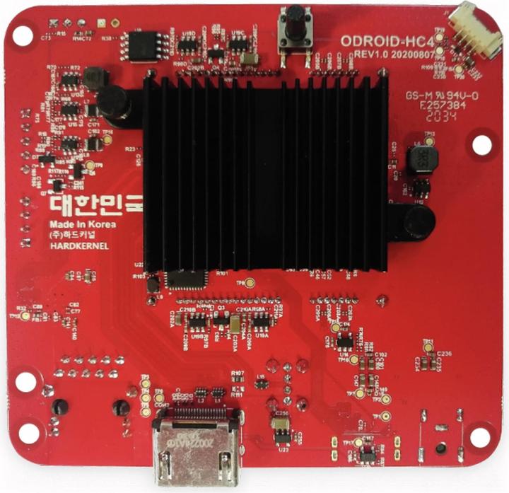 Actual product image Odroid HC4 with OLED