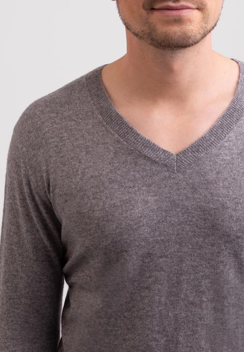 Actual product image Cash-Mere Recycelter Kaschmir V-Ausschnitt Pullover (L)