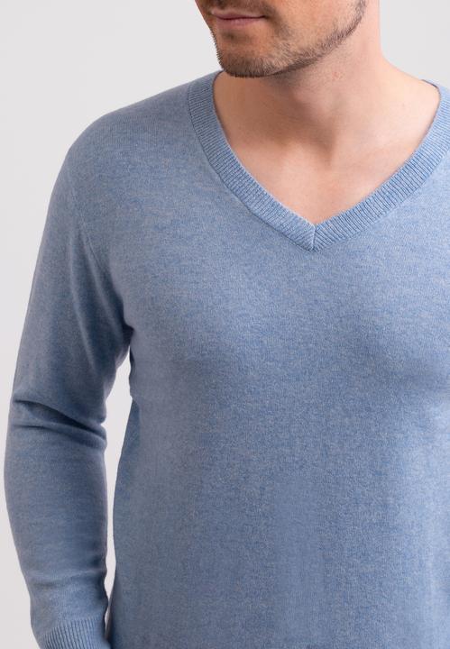 Actual product image Cash-Mere Recycelter Kaschmir V-Ausschnitt Pullover (M)