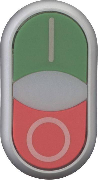 Actual product image Eaton Double pushbutton M22 DDLF GR X1/X0 front plastic 1 pc.