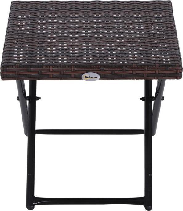 Produktbild Outsunny Polyrattan Gartentisch klappbar (40 cm)