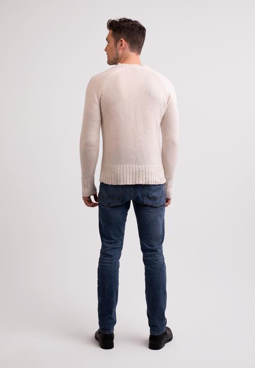 Actual product image Cash-Mere Recycelter Kaschmir V-Ausschnitt Pullover (M)